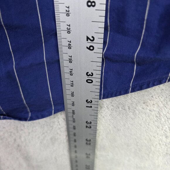 Mens Daniel Cremieux Blue & White Striped Shirt Button Up Long Sleeve Size XL - Picture 5 of 6
